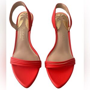 ANTONIO MELANI X The Nat Note Vibrant Blood Orange Dress Sandals
